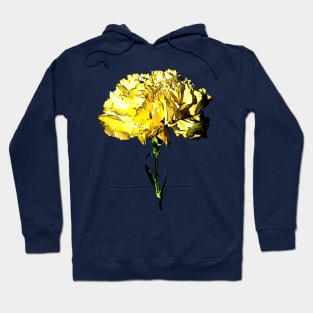 Carnations - One Yellow Carnation Hoodie